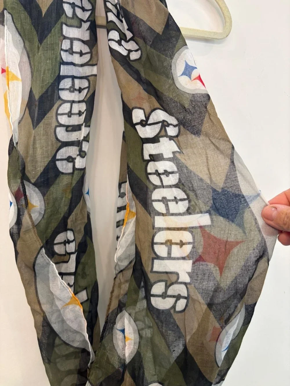 Pittsburgh Steelers NFL Sheer Military Infinity Scarf Little Earth #C19